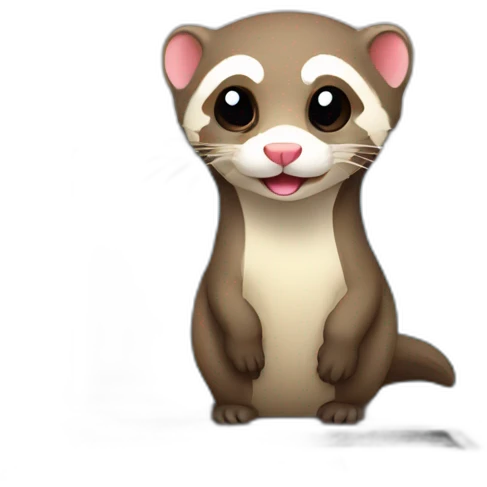 ferret on laptop emoji