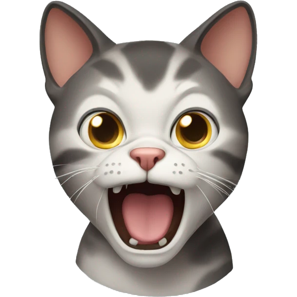 Scared cat emoji