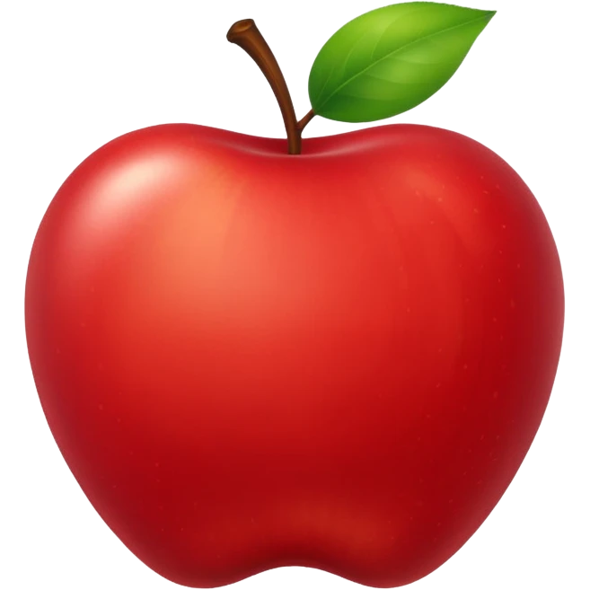 happy apple emoji