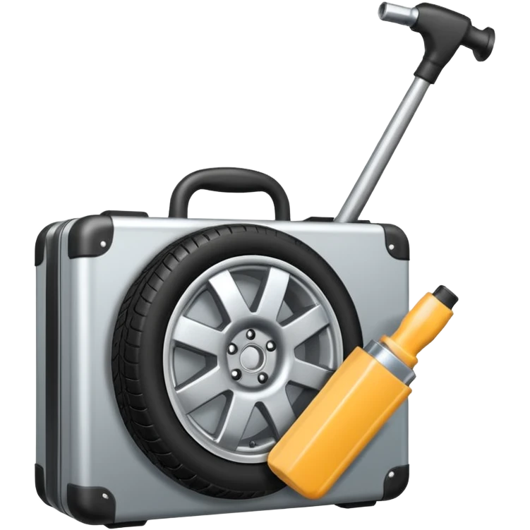 generate me a repair kit with a wheel emoji