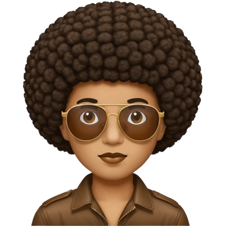 Sunglasses with Afro  emoji