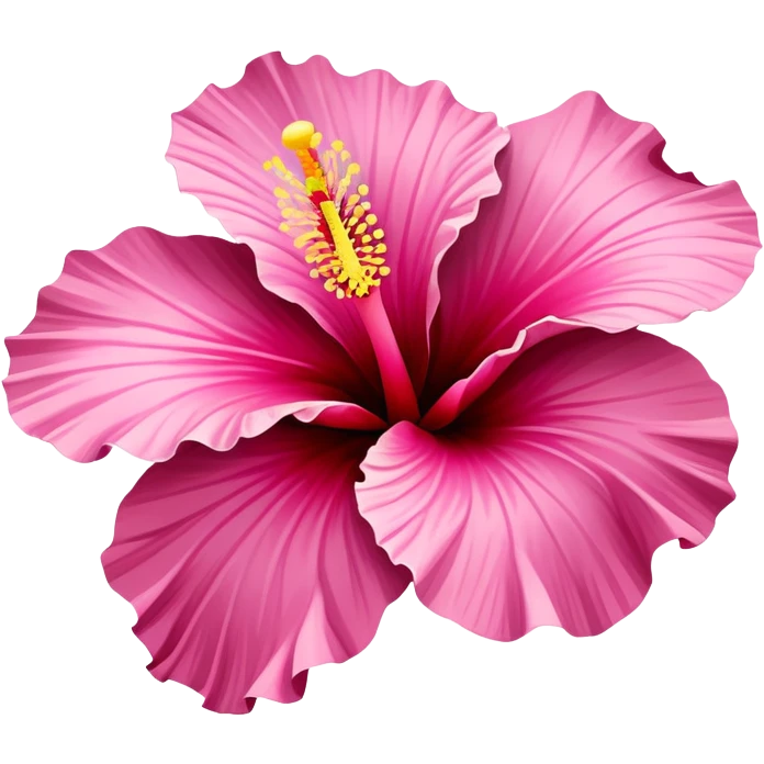 pink carnivorous hibiscus  emoji