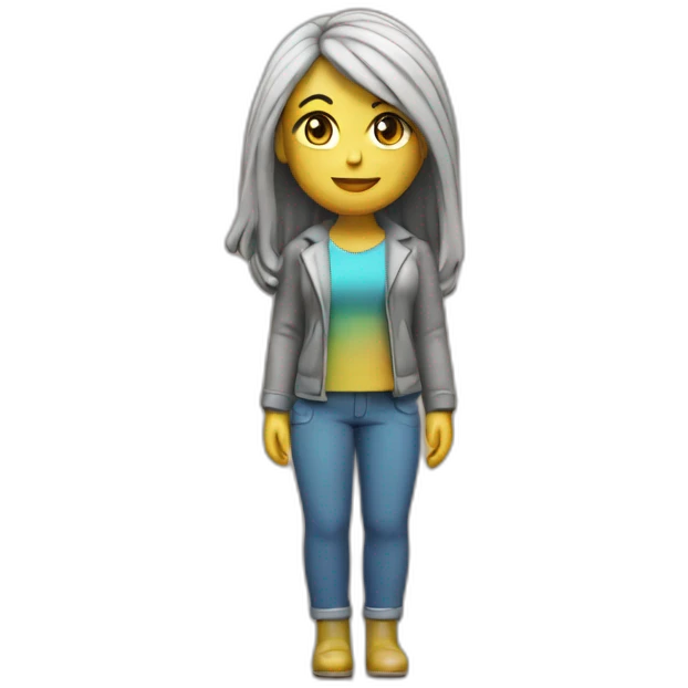 3d printing girl emoji