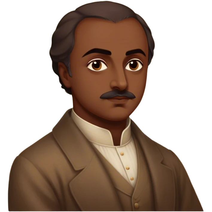 Cinematic Realistic Khalil Gibran Portrait Emoji, depicted as a poetic visionary with gentle thoughtful eyes in classic attire, rendered with soft textures and warm ethereal lighting that captures his literary spirit. emoji