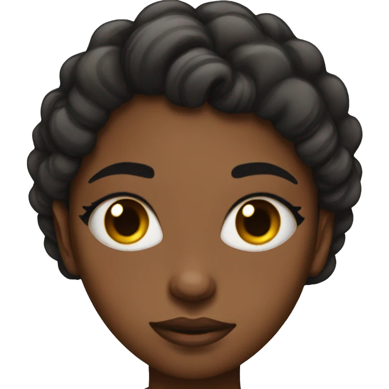pretty black girl rolling her eyes  emoji