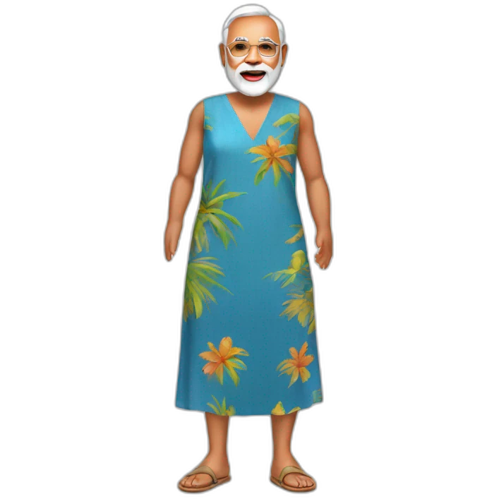 Narendra modi beach dress emoji