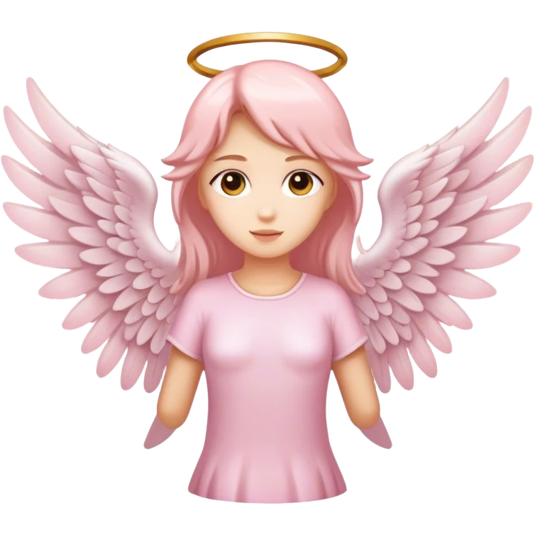wings seraphim light pink  emoji