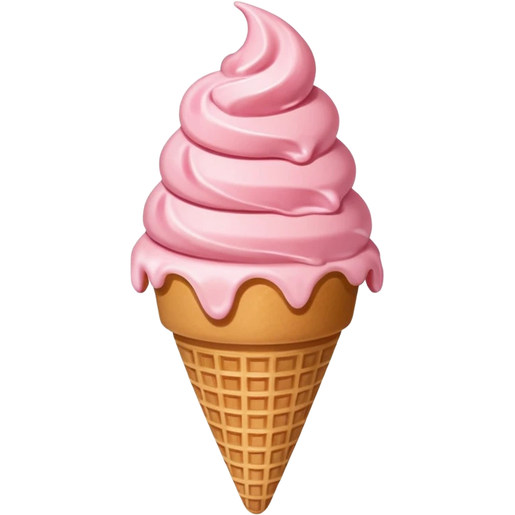 strawberry ice cream emoji