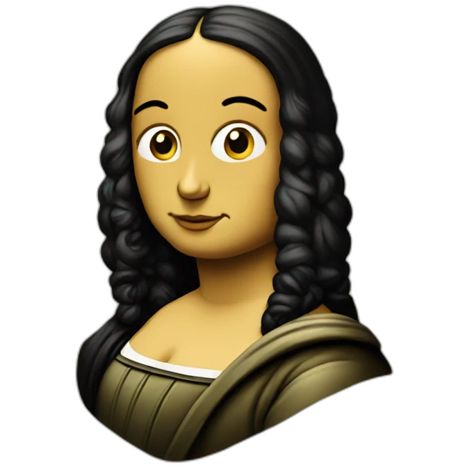 sad mona lisa emoji