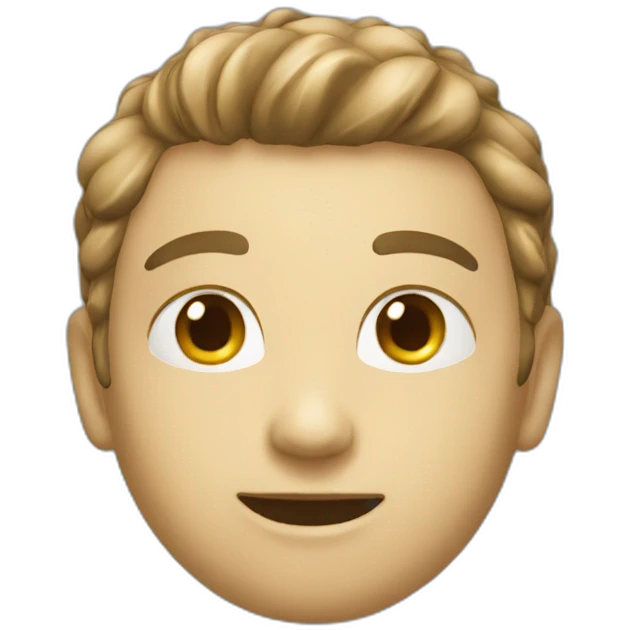 Chat bleu emoji