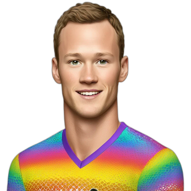 Disco Jonathan Toews wearing rainbow lace shirt emoji