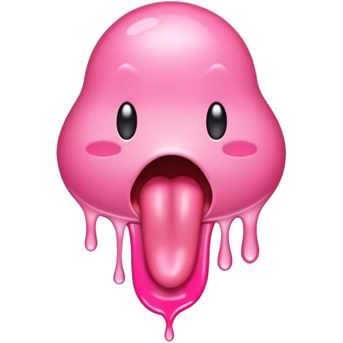 Dripping tongue  emoji