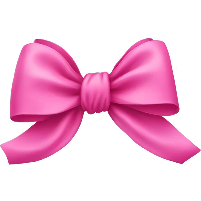 pink bow emoji