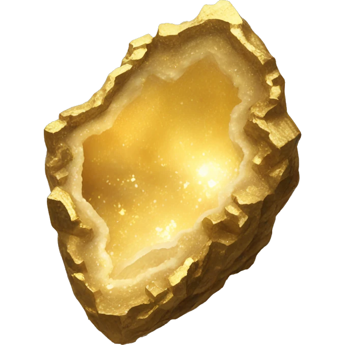 Gold geode  emoji