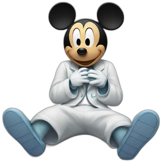 sick mickey mouse emoji