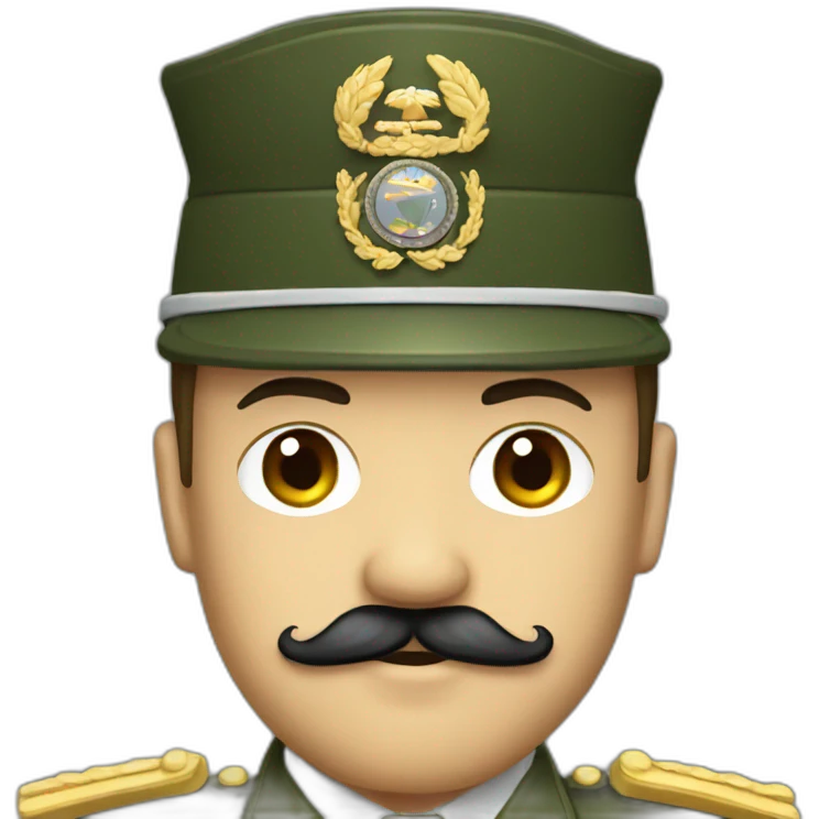 Army General with mustache emoji