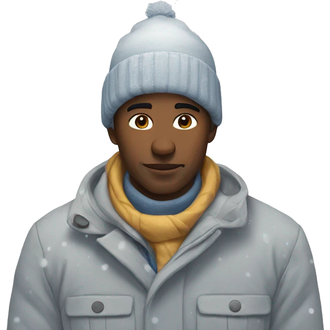 Snowy day emoji