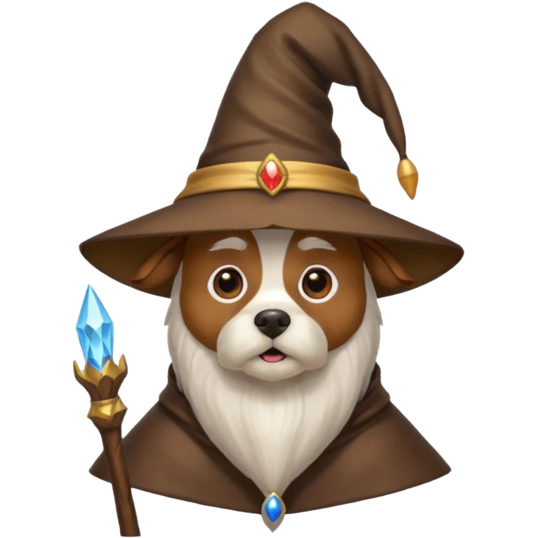 Dog wizard emoji
