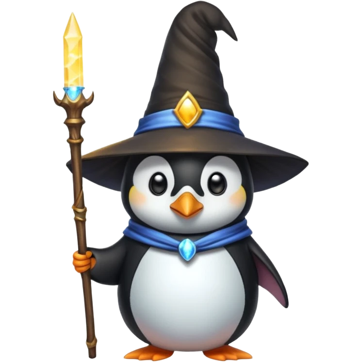Penguin Wizard emoji