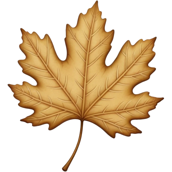 beige fall leaf emoji