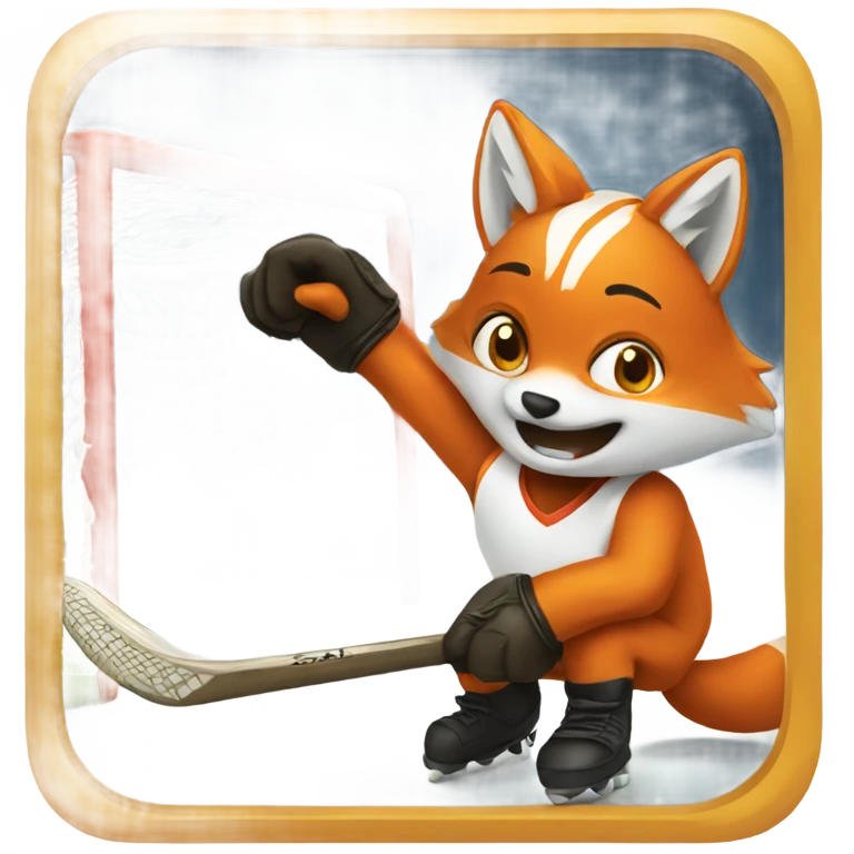 Fox scoring a goal emoji