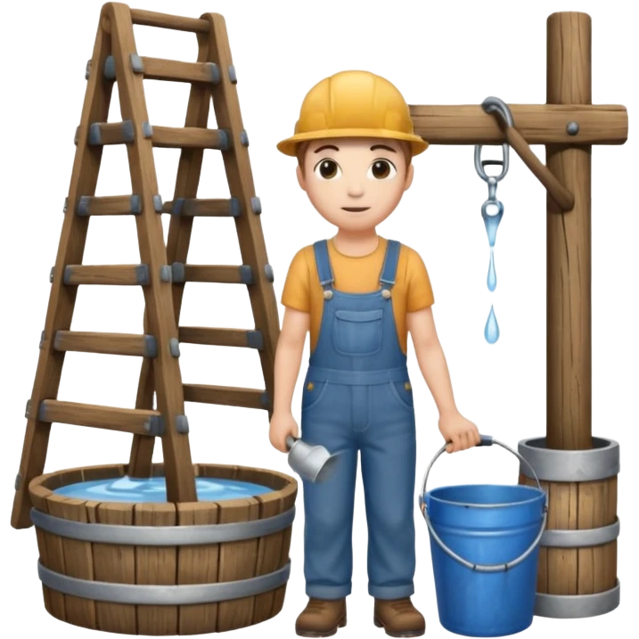 well with bucket emoji