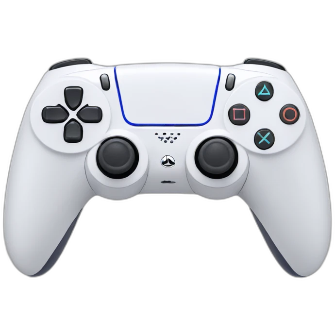 White Playstation 5 controller emoji