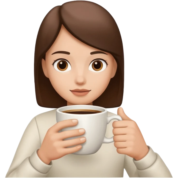 a white hand holding a cup of coffee but just the hand and the cup emoji