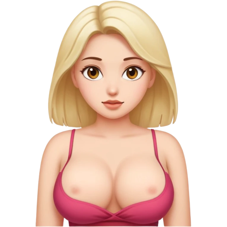 a naked girl with big boobs emoji