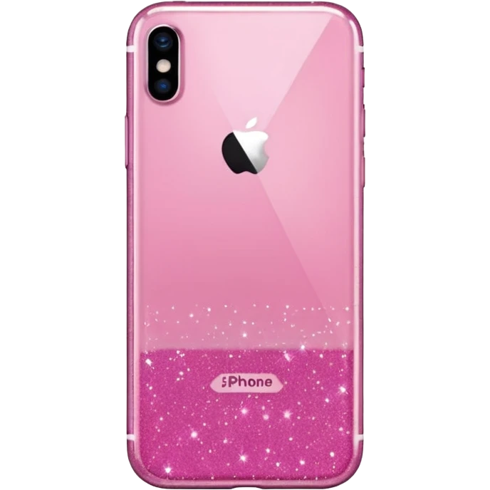 glitter pink iphone emoji