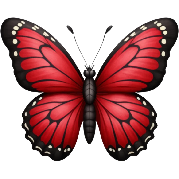 butterfly dark red emoji