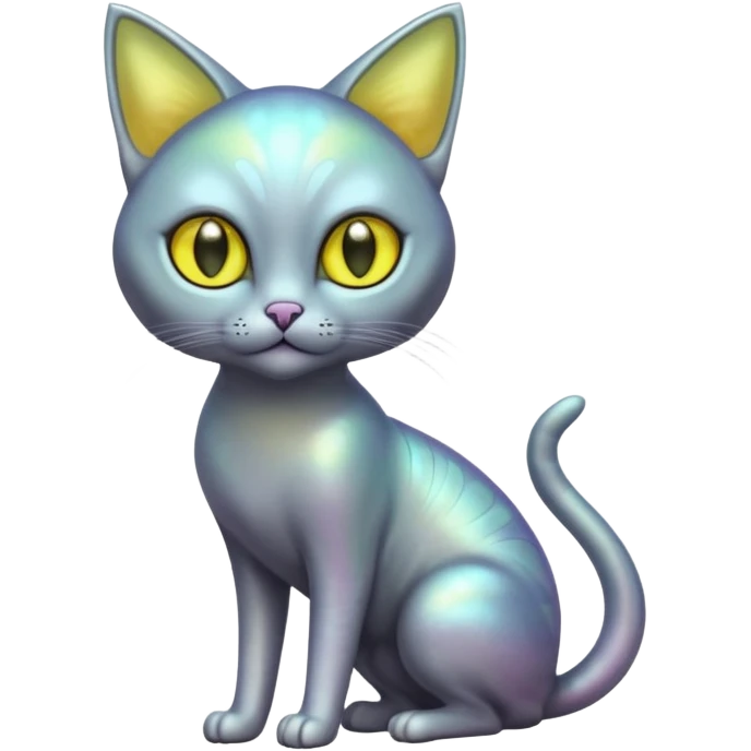 Alien cat full body  emoji