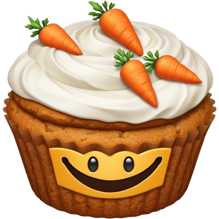 carrot cake muffins with NO green emoji