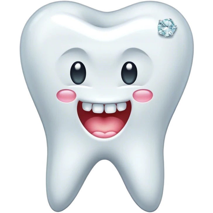 Tooth with diamonds emoji