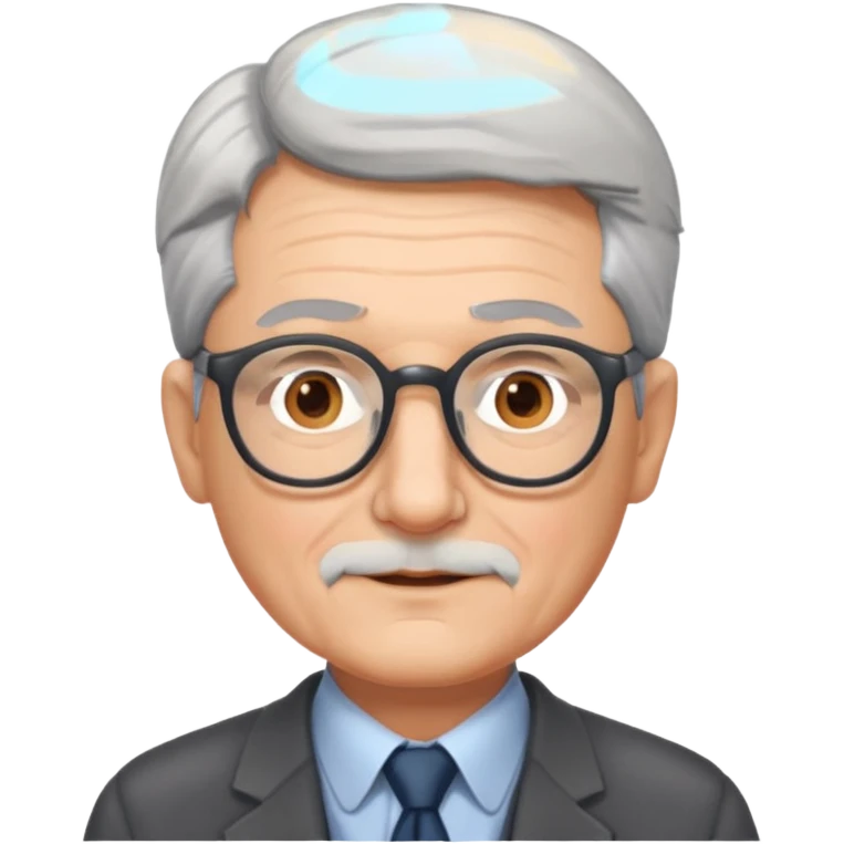 Older gentleman with gray hair & glases emoji
