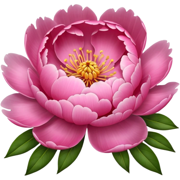 Create a peony flower emoji emoji