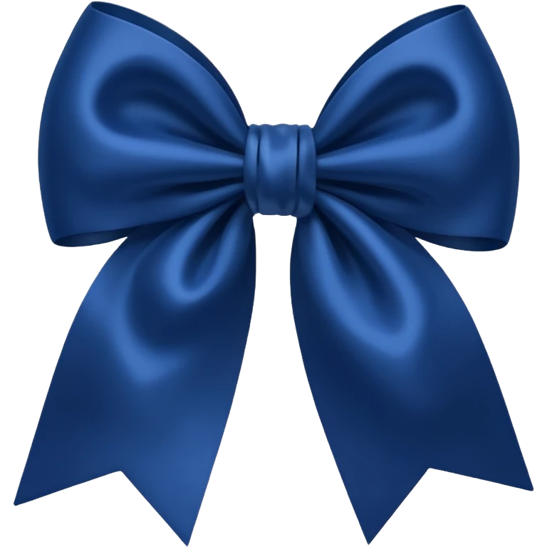 Laço azul escuro  emoji