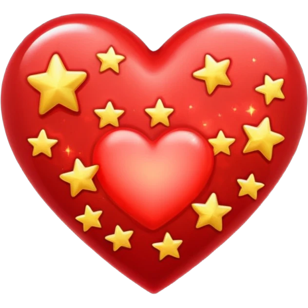 heart with stars emoji