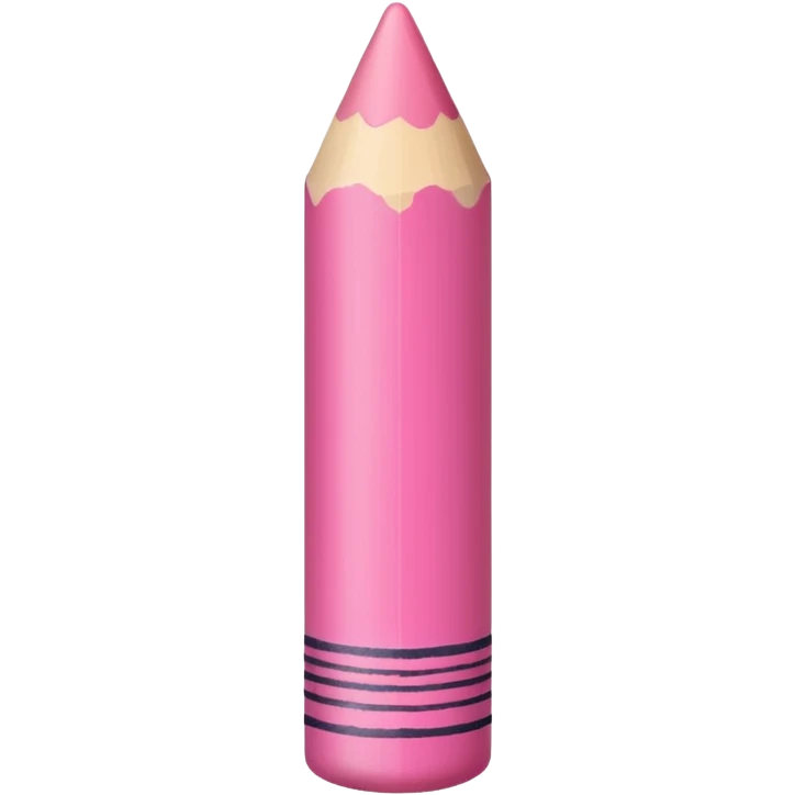 pink crayon emoji