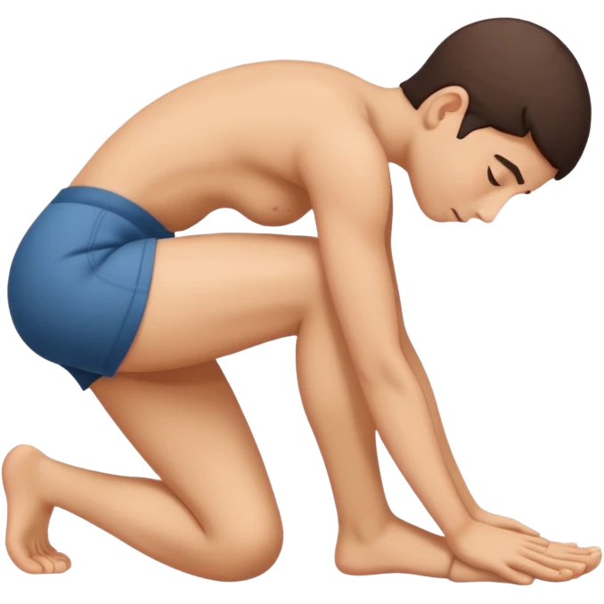 bend over and touch your toes emoji