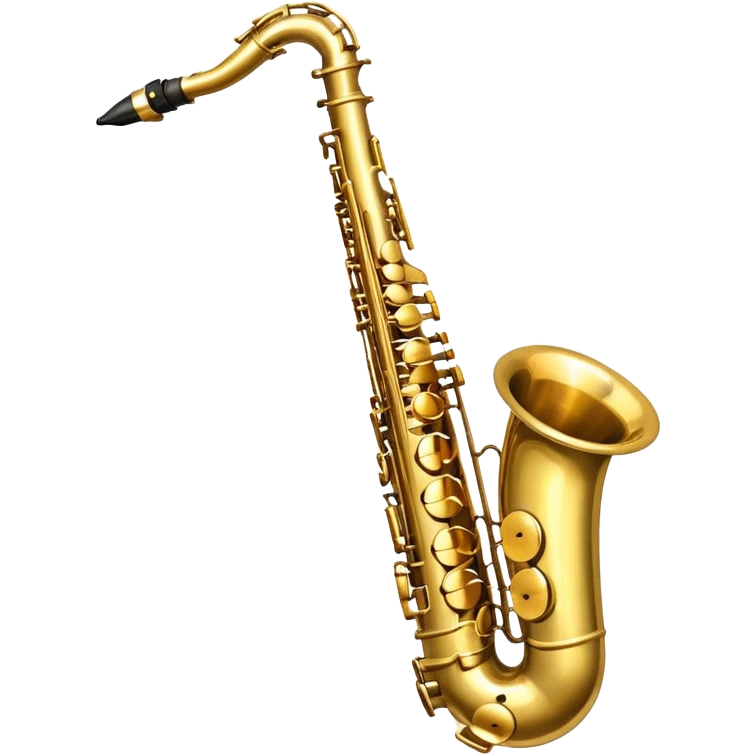 saxophone with a shining highlight emoji