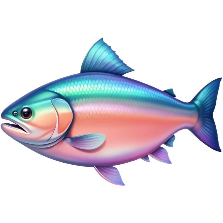 Pink salmon fish emoji