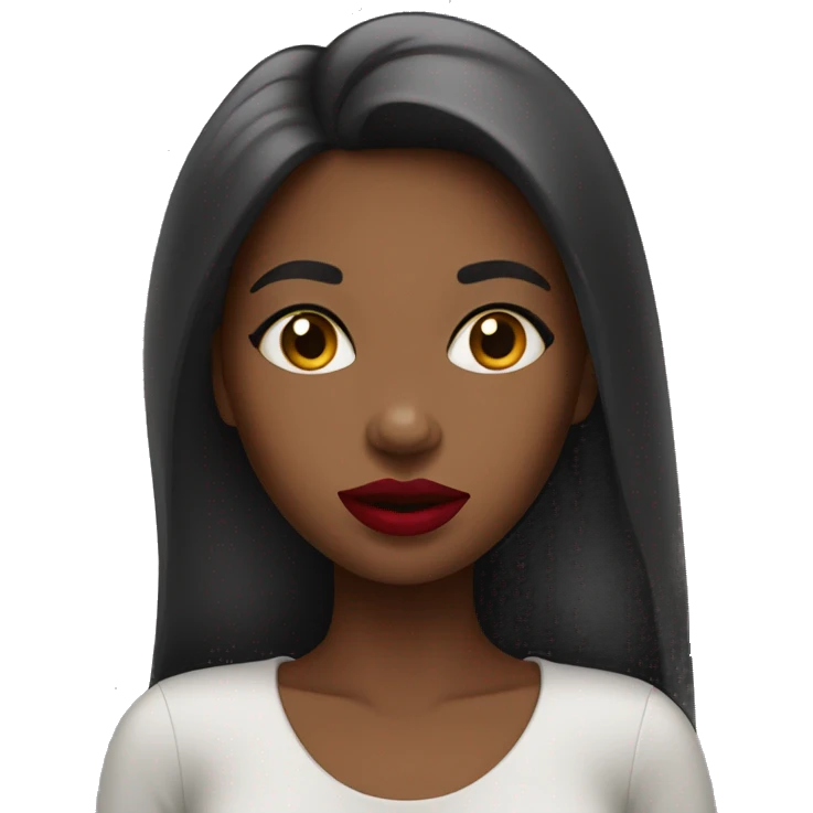 Girl with lipstick  emoji