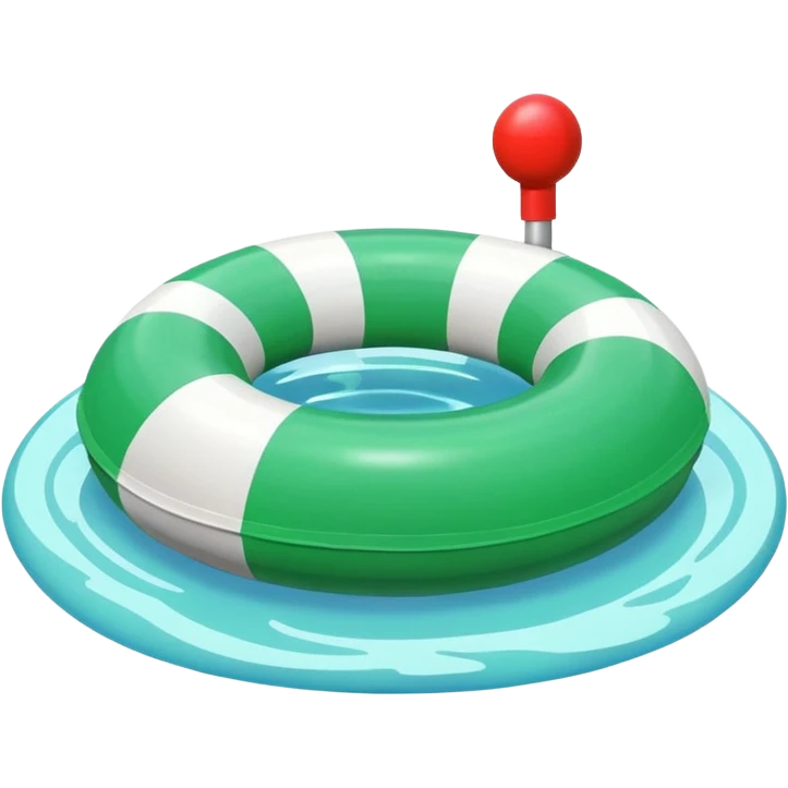 colorful pool green buoy emoji