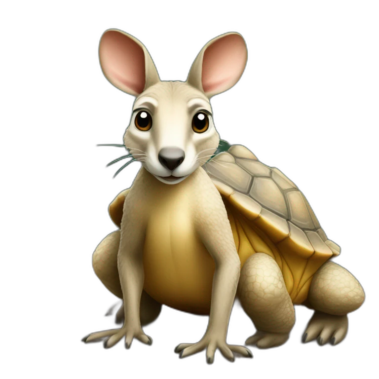 Kangourou sur tortue emoji