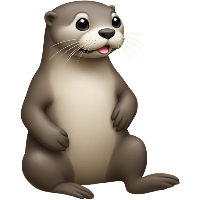 Otter on the beach emoji