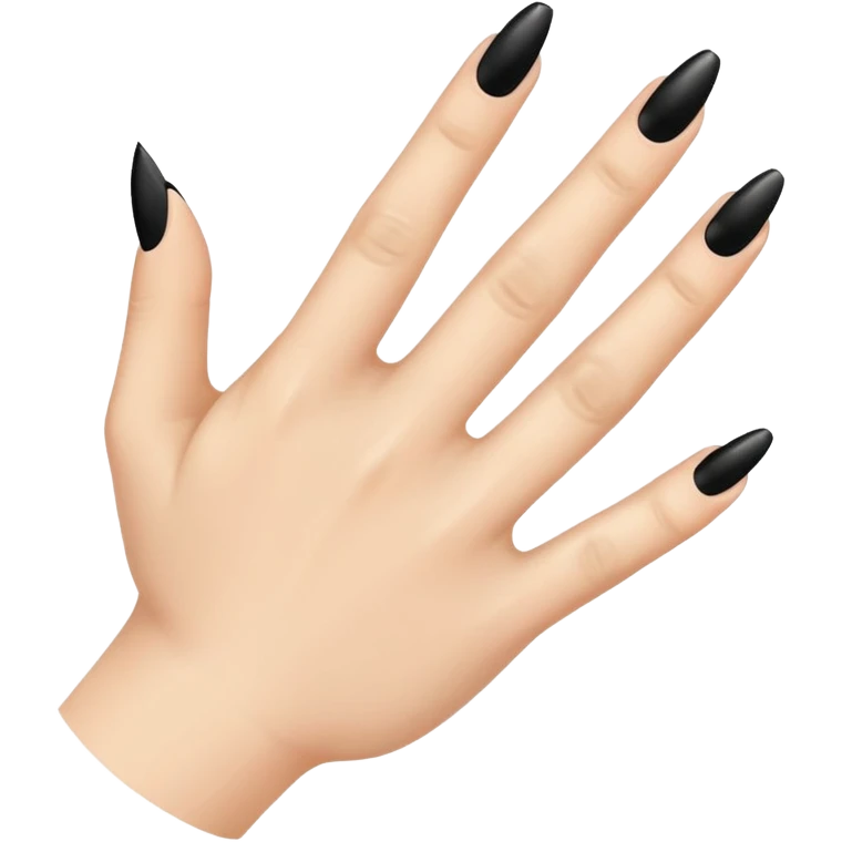 one finger nail art emoji