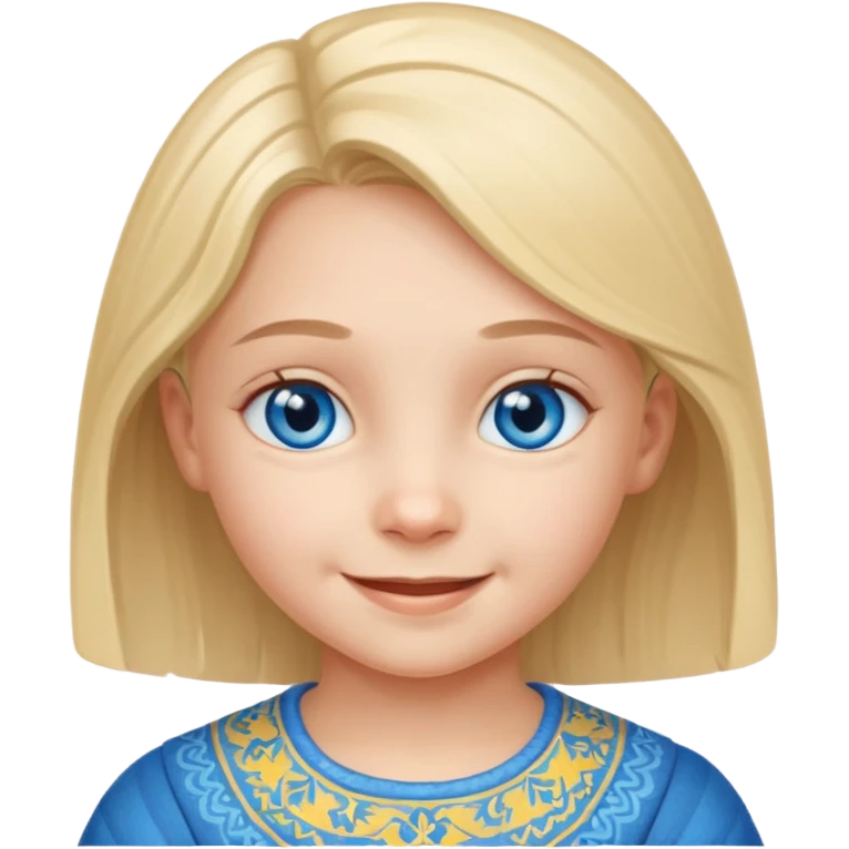 the Ukrainian child emoji