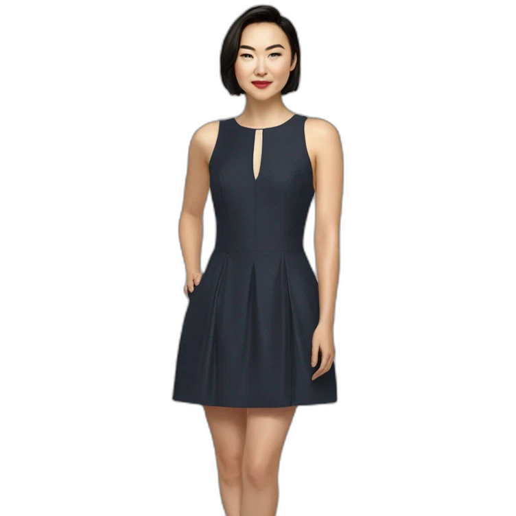 Jessica henwick short bob cocktail dress emoji