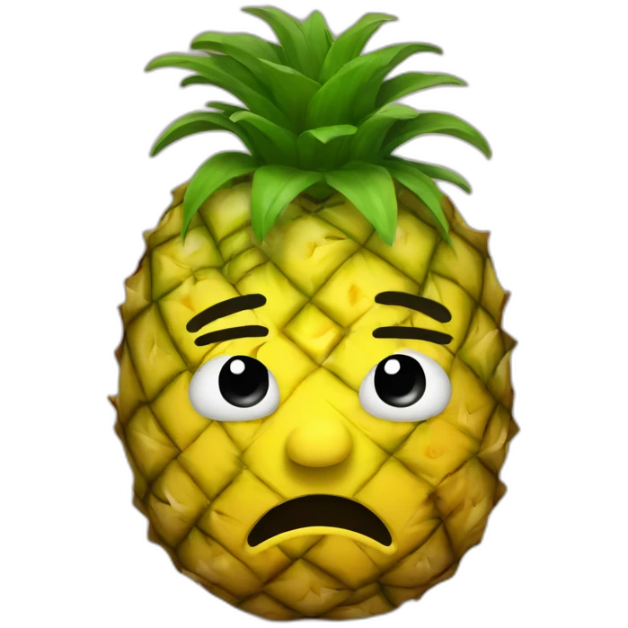 Depressed Pineapple Man emoji